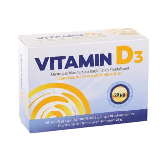 VITAMIN D3 CAPS N80