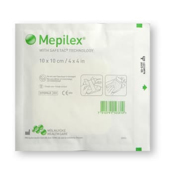 MEPILEX STERIILNE SILIKOONPLAASTER 10 X 10 cm 5 tk