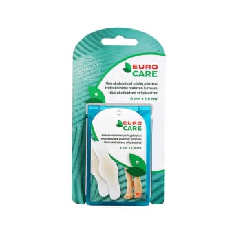 EUROCARE hüdrokolloidne villiplaaster, 6 x 1,8 cm 5 tk