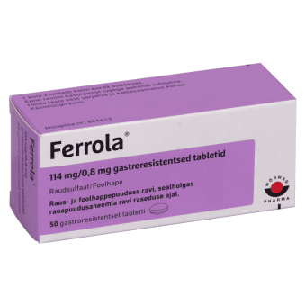 FERROLA GASTRORESIST. TBL 114MG+0,8MG N50