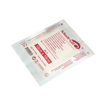 MEDRULL steriilsed salvrätikud, 8 kihti, 10 cm x 10 cm 5 tk