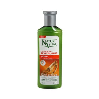 NATUR VITAL värskendav šampoon ženšenniekstraktiga SENSITIVE 300 ml