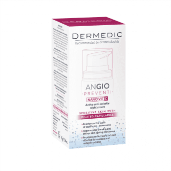 DERMEDIC ANGIO PREVENTI NANO VIT C, aktiivne kortsudevastane öökreem 40 g