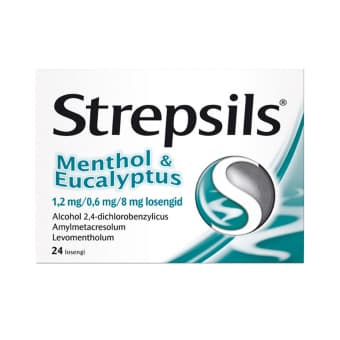 STREPSILS MENTHOL&EUCALYPTUS 0,6MG+1,2MG+8MG N24 LOSENG