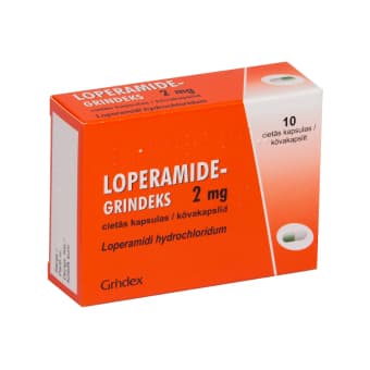 LOPERAMIDE-GRINDEKS KÕVAKAPSEL 2MG N10