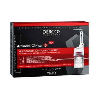 VICHY ampullid juuste väljalangemise vastu meestele AMINEXIL CLINICAL 5, 6 ml 21 tk
