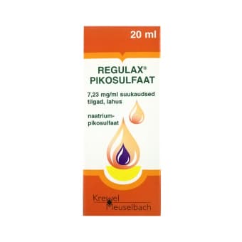 REGULAX PIKOSULFAAT SUUKAUD. TILGAD 7.23MG/ML 20ML N1