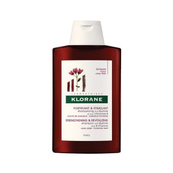 Kiniini ja B-rühma vitamiinidega tugevdav šampoon KLORANE 200 ml