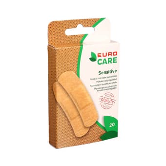 EUROCARE plaastrite komplekt SENSITIVE, 19 x 72 mm 20 tk