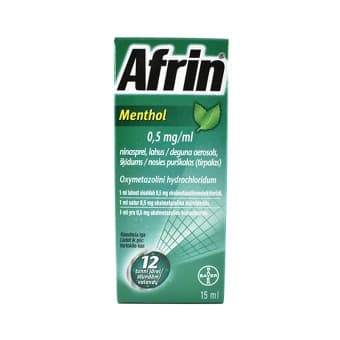 AFRIN MENTHOL NINASPREI 0.5MG/ML 15ML N1