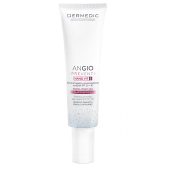 DERMEDIC ANGIO PREVENTI NANO VIT A, punetust vähendav päevakreem, SPF20+IR 40 g
