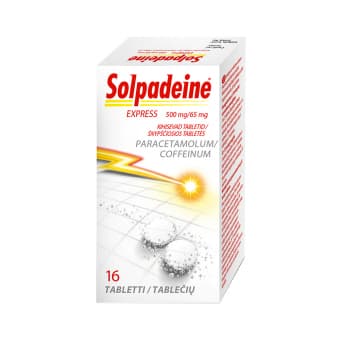 SOLPADEINE EXPRESS KIHISEVAD TABLETID 500MG+65MG N16