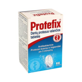PROTEFIX tabletid proteeside puhastamiseks 66 Tabletid