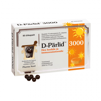 D-PÄRLID 3000 75MCG N80