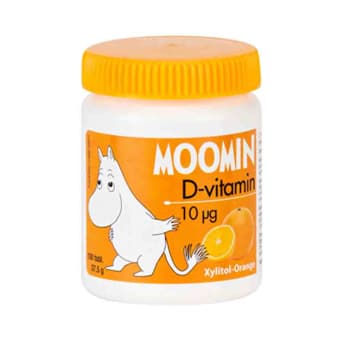 MUUMI D-VITAMIIN NÄRIMISTBL 10MCG N100/ APELSIN