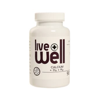 LIVE WELL CALCIUM+D3+K2 KAPSLID N90