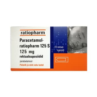 PARACETAMOL- RATIOPHARM 125 S REKTAALSUPOSIIT 125MG N10