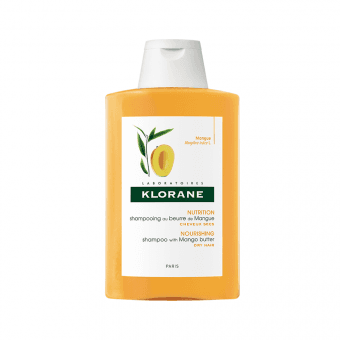 Mangovõiga toitešampoon kuivadele juustele KLORANE MANGO 200 ml