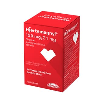 HJERTEMAGNYL ÕHUK. POLÜM.KAT. TBL 150MG+21MG N100