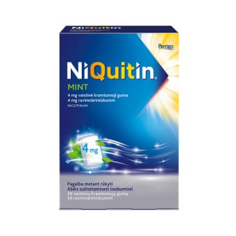 NIQUITIN MINT 4MG RAVIMNÄRIMISKUMM N30