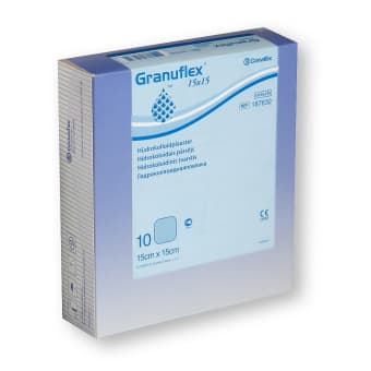GRANUFLEX hüdrokolloidne side, 15 x 15 cm 10 tk