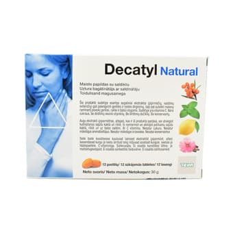 DECATYL NATURAL LOSENGID N12