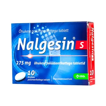 NALGESIN S ÕHUK. POLÜM.KAT. TBL 275MG N10