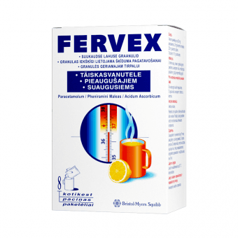 FERVEX SUUKAUDSE LAHUSE GRAANULID TÄISKASVANUTELE 500MG+25MG+200MG N8