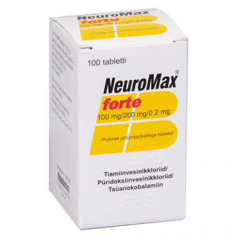 NEUROMAX FORTE ÕHUK. POLÜM.KAT. TBL 100MG+200MG+0,2MG N100