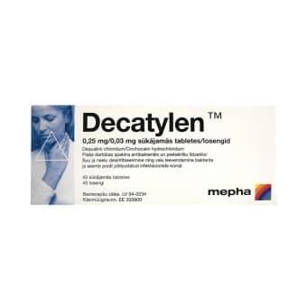 DECATYLEN LOSENG 0,25MG+0,03MG N40