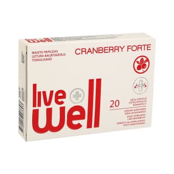 LIVE WELL CRANBERY FORTE KAPSLID N20