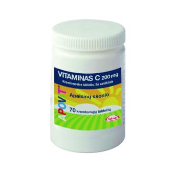 APOVIT C-VITAMIIN NÄRIMISTBL 200MG N70