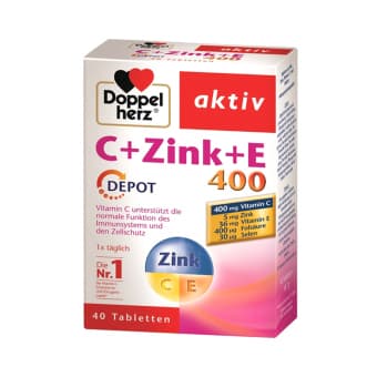 Doppelherz aktiv C + Tsink + E depootabletid N40