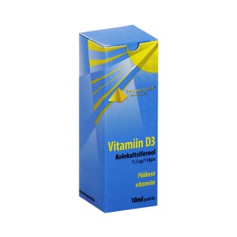 TERVISEPÜRAMIID D-3 VITAMIIN TILGAD 10ML 11,5MCG/TILK