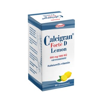 CALCIGRAN FORTE NÄRIMISTBL 500MG+400TÜ N60