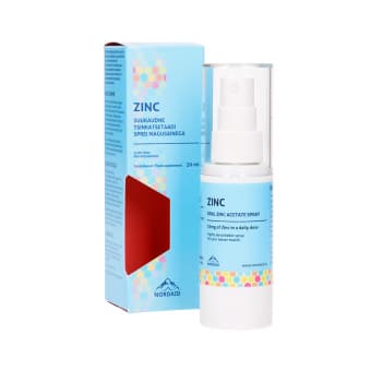 NORDAID ZINC ACETATE 25MG + B5-VIT 10MG SUUKAUDNE SPREI 30 ml