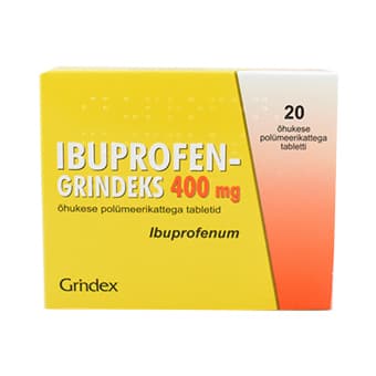 IBUPROFEN-GRINDEKS ÕHUK. POLÜM.KAT. TBL 400MG N20