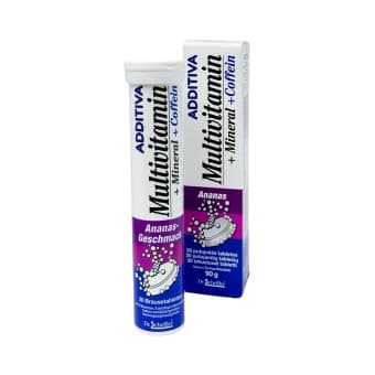 ADDITIVA MULTIVITAMIN+MINERAL+COFFEIN ANANAS LAHUSTUVAD TBL N20