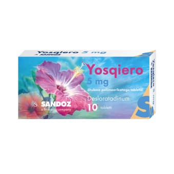 YOSQIERO ÕHUK.POLÜM. KAT. TBL 5MG N10