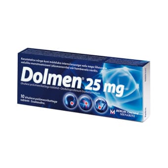 DOLMEN ÕHUK. POLÜM.KAT. TBL 25MG N10