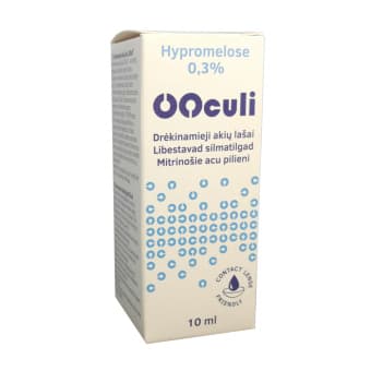 OOCULI NIISUTAVAD SILMATILGAD KUIVADELE JA VÄSINUD SILMADELE 10ML 10 ml