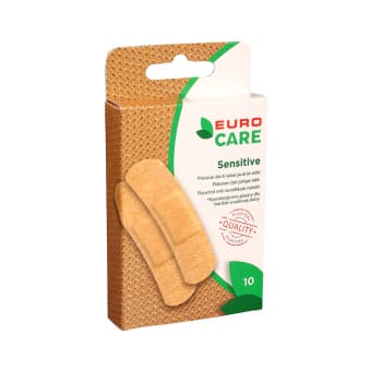 EUROCARE plaastrite komplekt SENSITIVE, 19 x 72 mm 10 tk