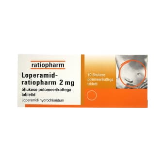 LOPERAMID-RATIOPHARM 2 MG ÕHUK. POLÜM.KAT. TBL 2MG N10