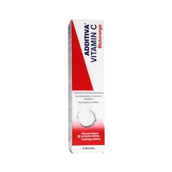 ADDITIVA VITAMIN C BLUTORANGE PUNASE APELSINI KIHISEVAD TABLETID 1G N20