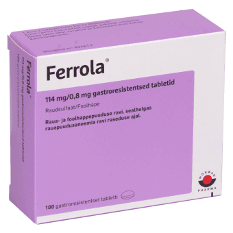 FERROLA GASTRORESIST. TBL 114MG+0,8MG N100