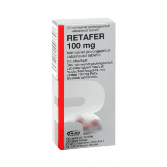 RETAFER TOIMEA. PROLONG. VAB. TBL 100MG N30