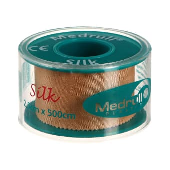 MEDRULL rullplaaster SILK, 2,5 cm x 500 cm 1 tk