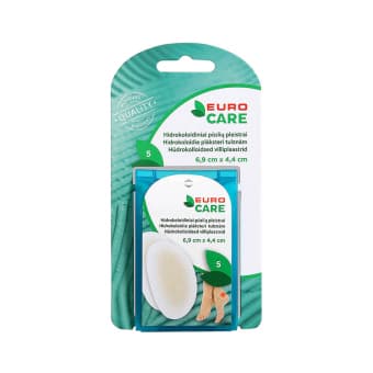 EUROCARE hüdrokolloidne villiplaaster, 6,9 x 4,4 cm 5 tk