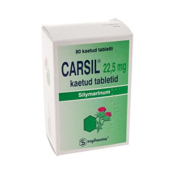 CARSIL KAETUD TBL 22,5MG N80
