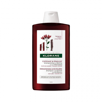 Kiniini ja B-rühma vitamiinidega tugevdav šampoon KLORANE QUININE/VIT. B 400 ml